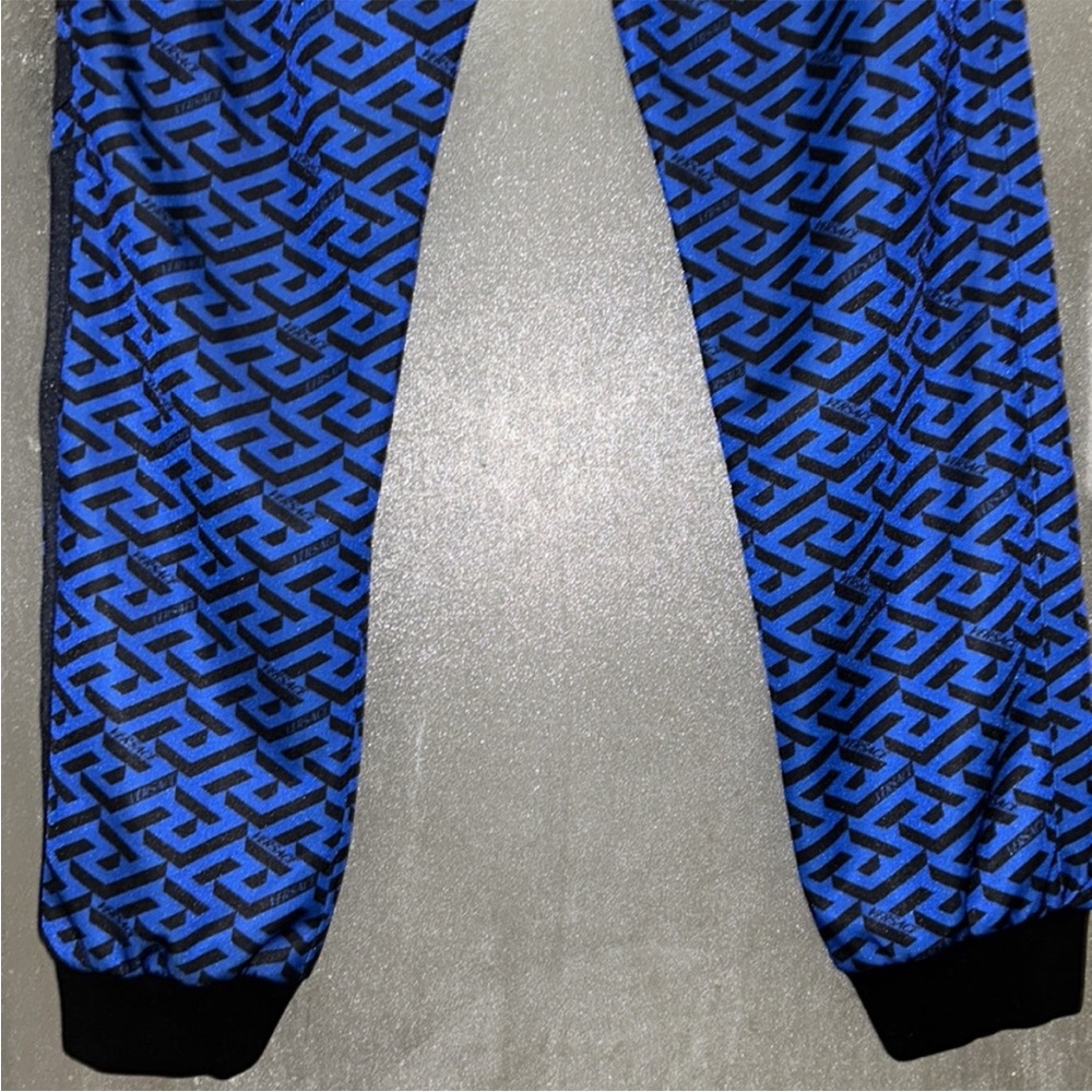 Authentic Versace monogram-print track trousers N… - image 8